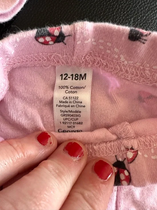 George Pink Ladybug Pajama Set - Picture 3 of 3